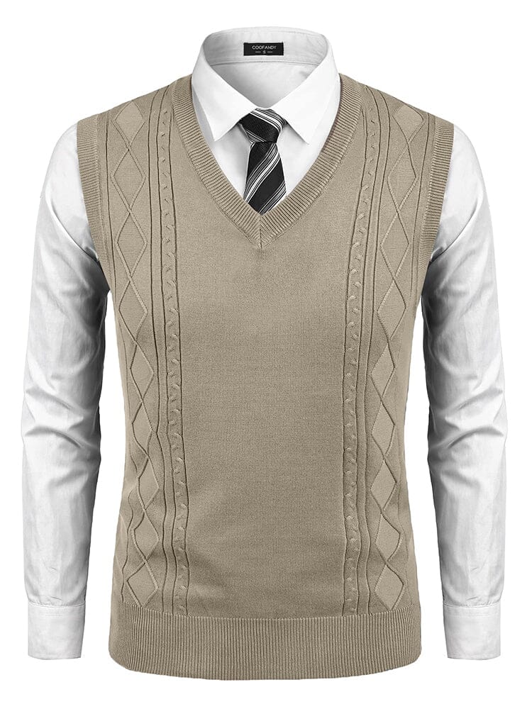 Classic V-Neck Knit Vest (US Only) - Image 2