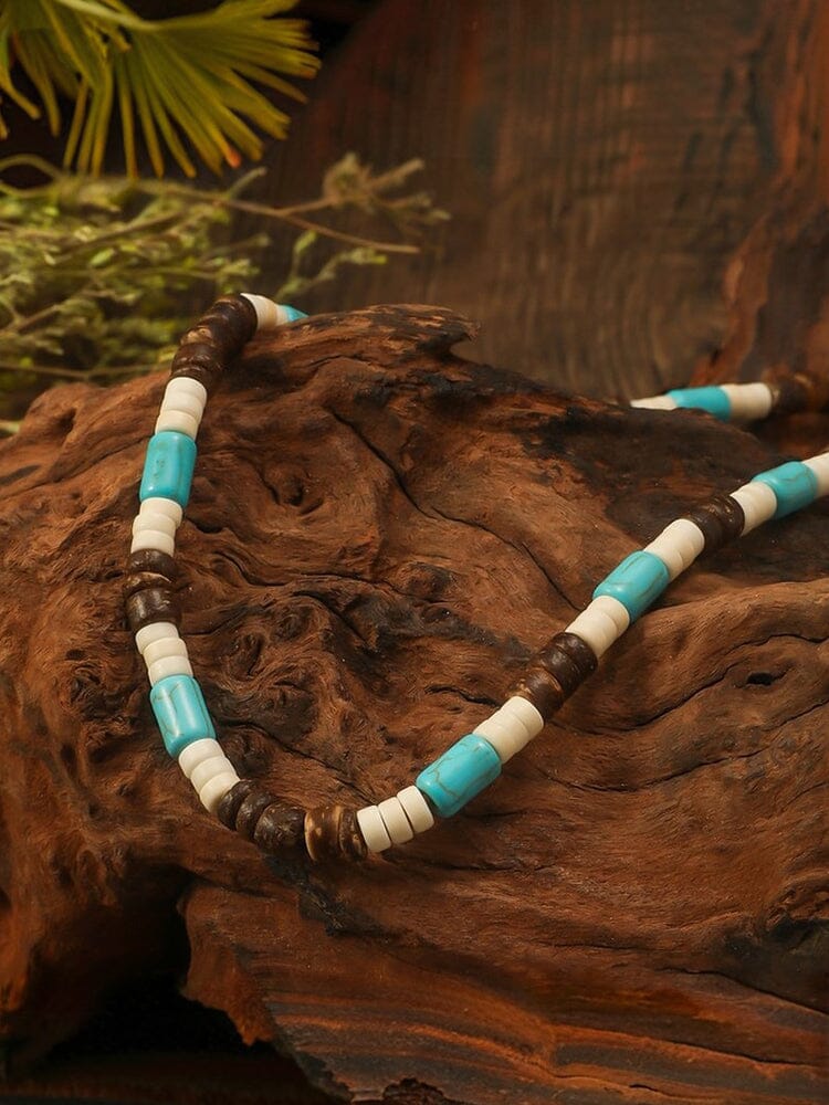Coconut Natural Stone Beaded Necklace - Image 9