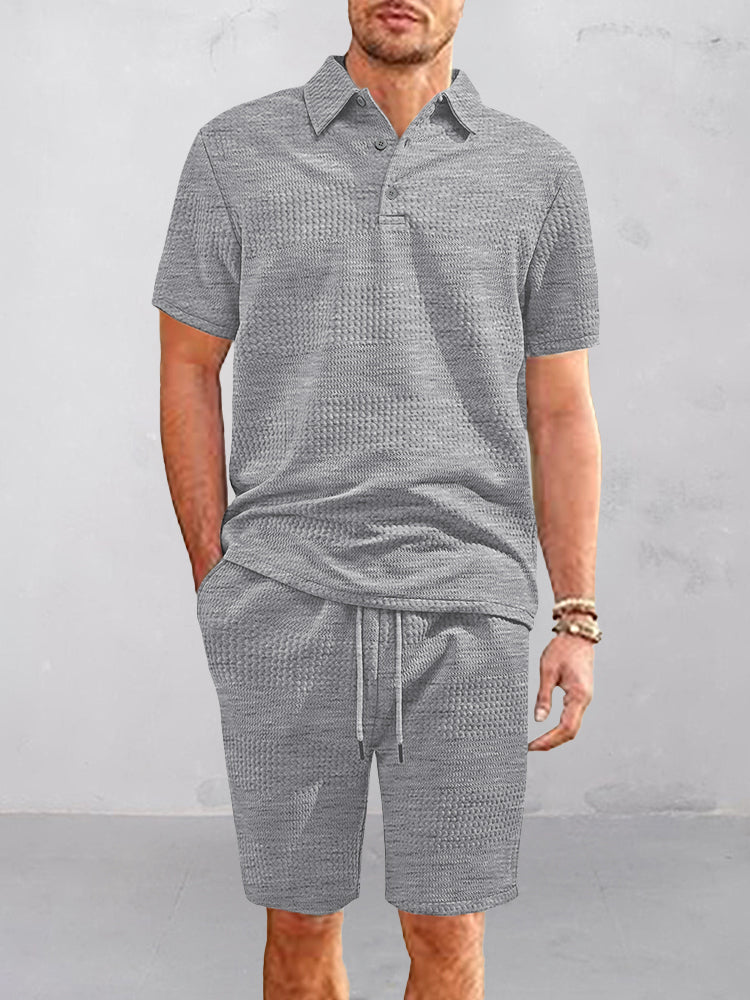 Comfort Fit Jacquard Textured 2-Piece Set - Image 7