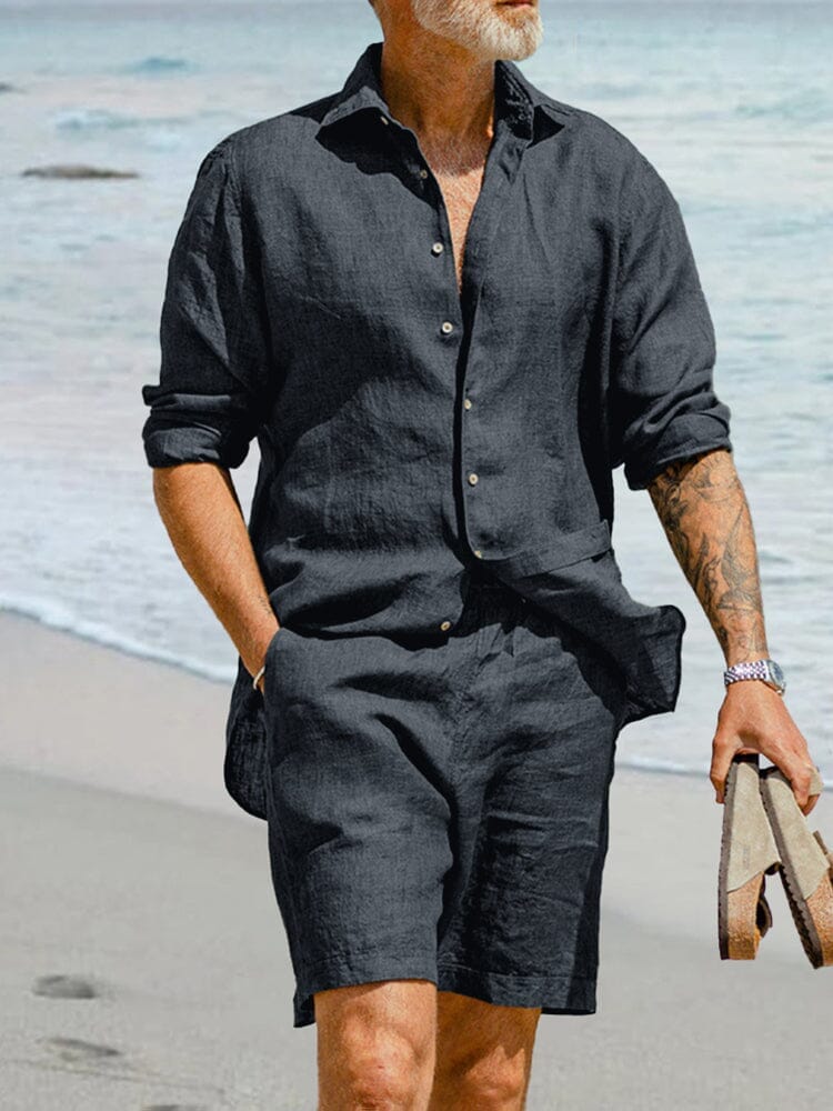 Comfort Versatile Shirt Shorts Set - Image 2