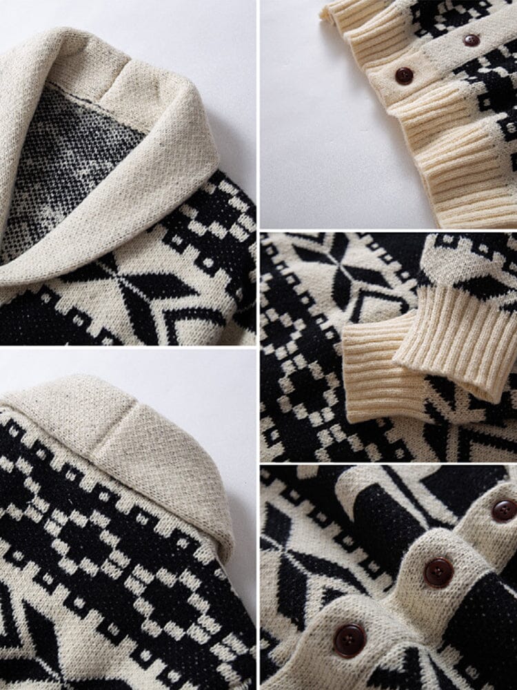 Comfy Bohemian Jacquard Cardigan - Image 4