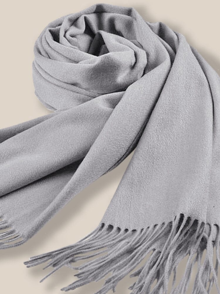 Comfy Tassel Faux Pashmina Scarf - Image 39