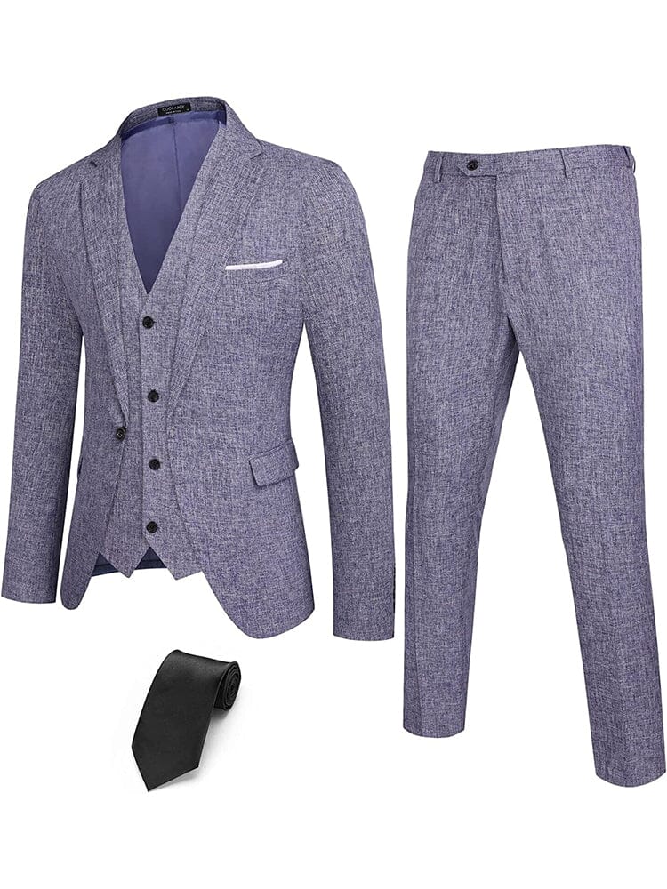 4-Piece One Button Blazer Suit Sets (US Only) - Image 7