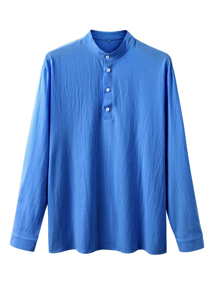 Casual Loose Fit Lightweight Cotton Linen Shirt - Image 10