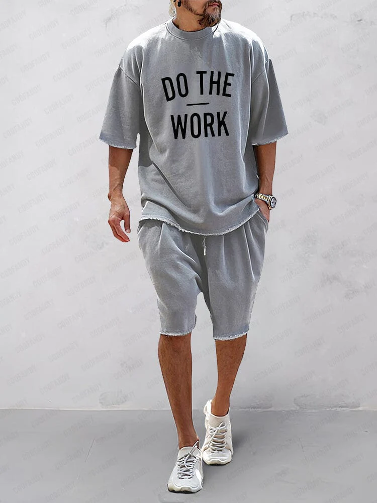 Casual Loose Fit Solid Sports Sets - Image 12