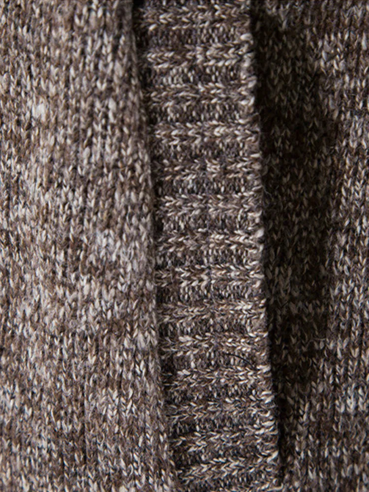 Christmas snowflake piece standing collar warm cardigan knitted jacket - Image 6
