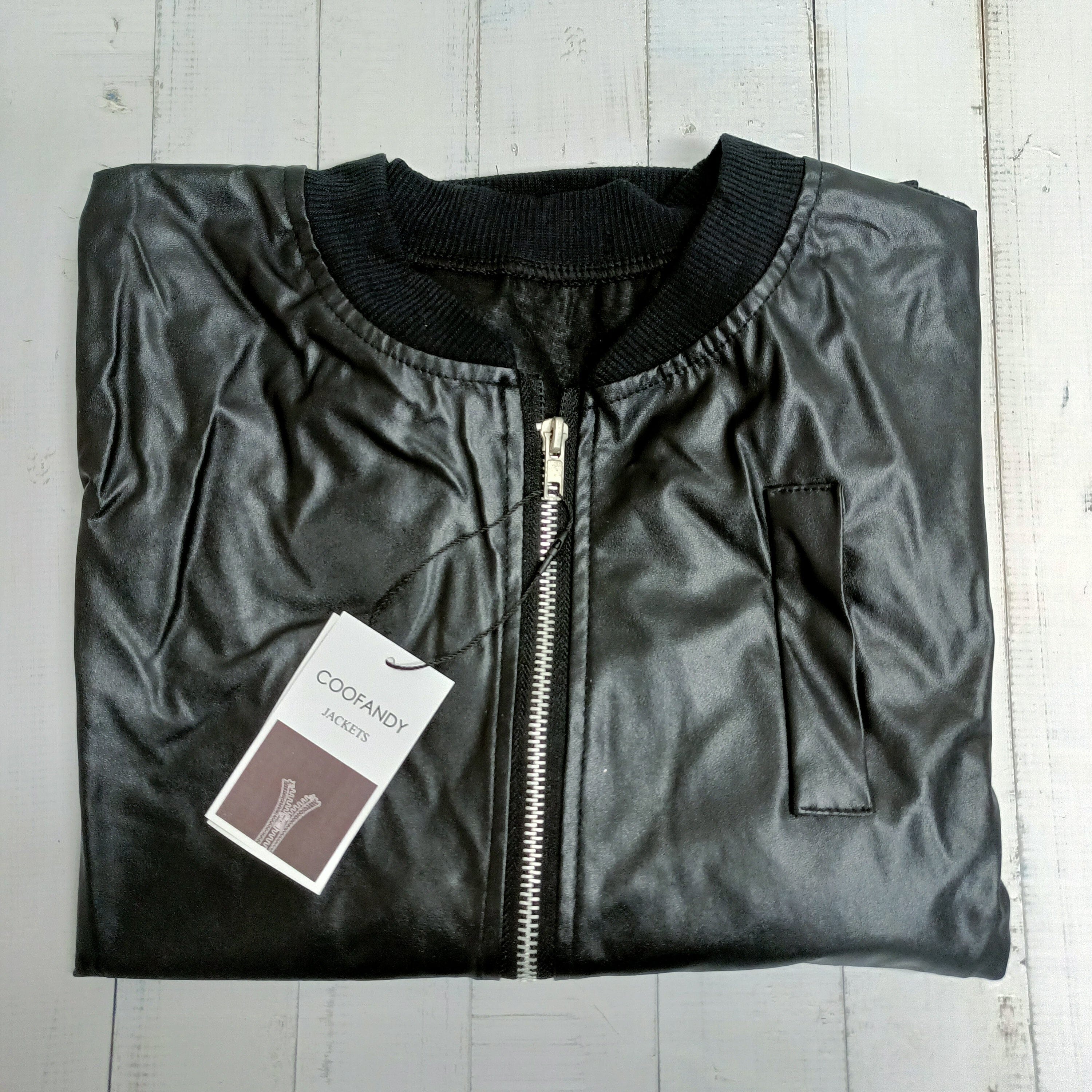COOFANDY Classic Leather Jacket - Image 2