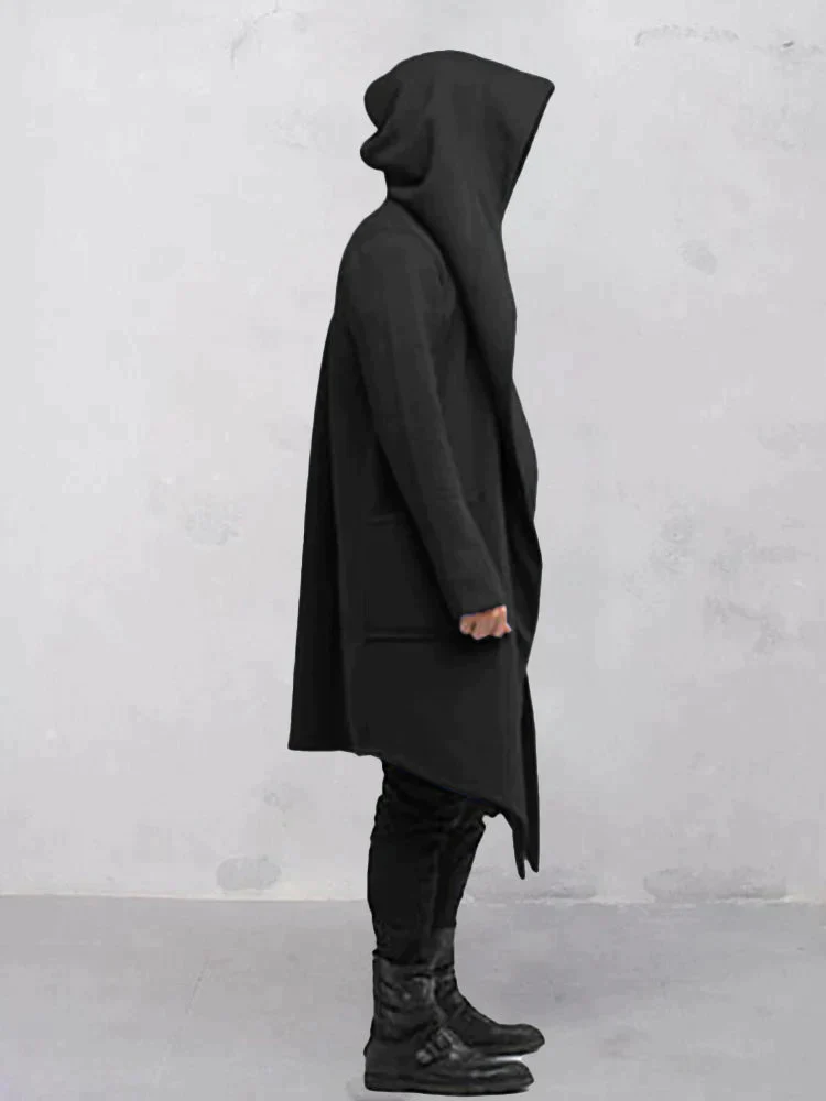 Cardigan Hooded Cape Coat - Image 8