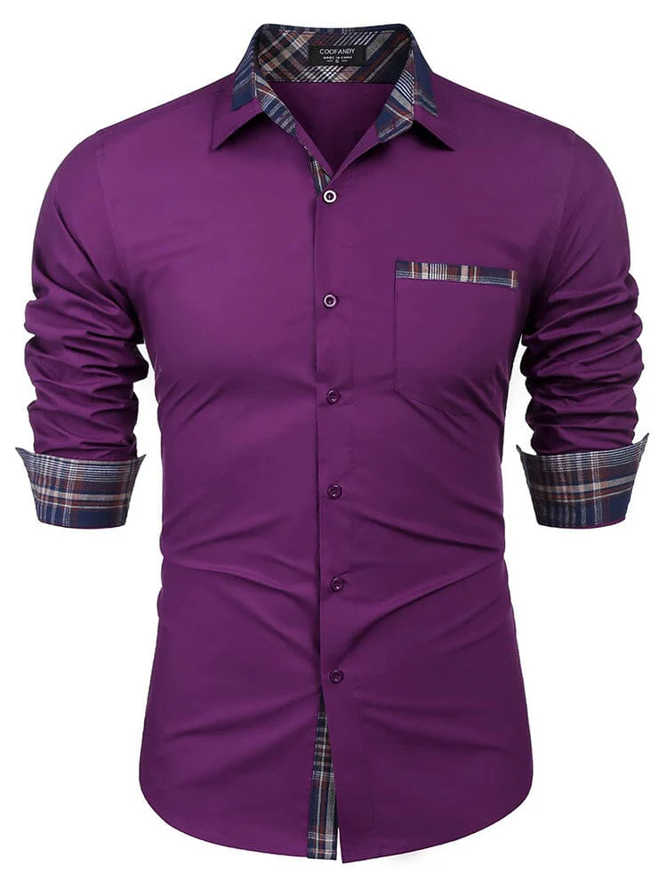 Cotton Plaid Collar Button Down Shirt (Us Only) - Image 11