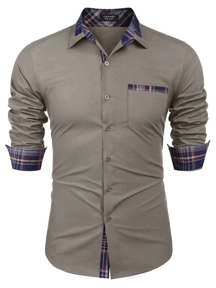 Cotton Plaid Collar Button Down Shirt (Us Only) - Image 7