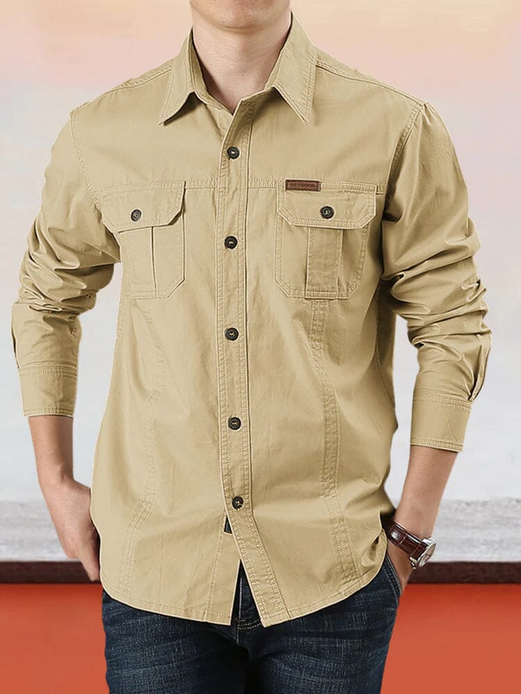 Cotton Solid Color Shirt - Image 2
