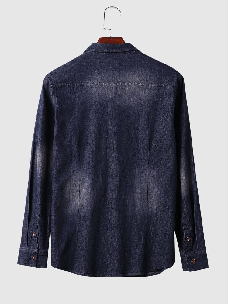 Denim Long Sleeve Shirts - Image 3