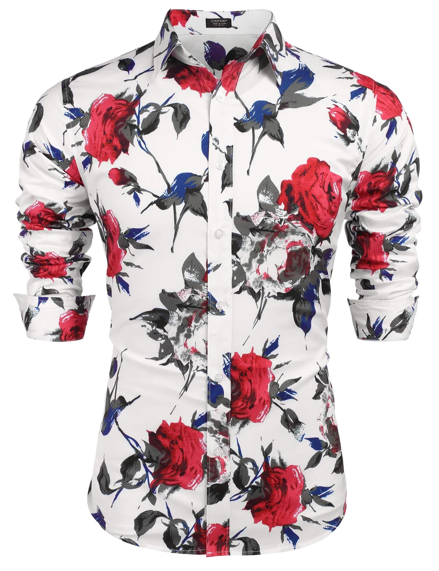 Floral Hawaiian Tropical Button Down Beach Shirt (US Only) - Image 2