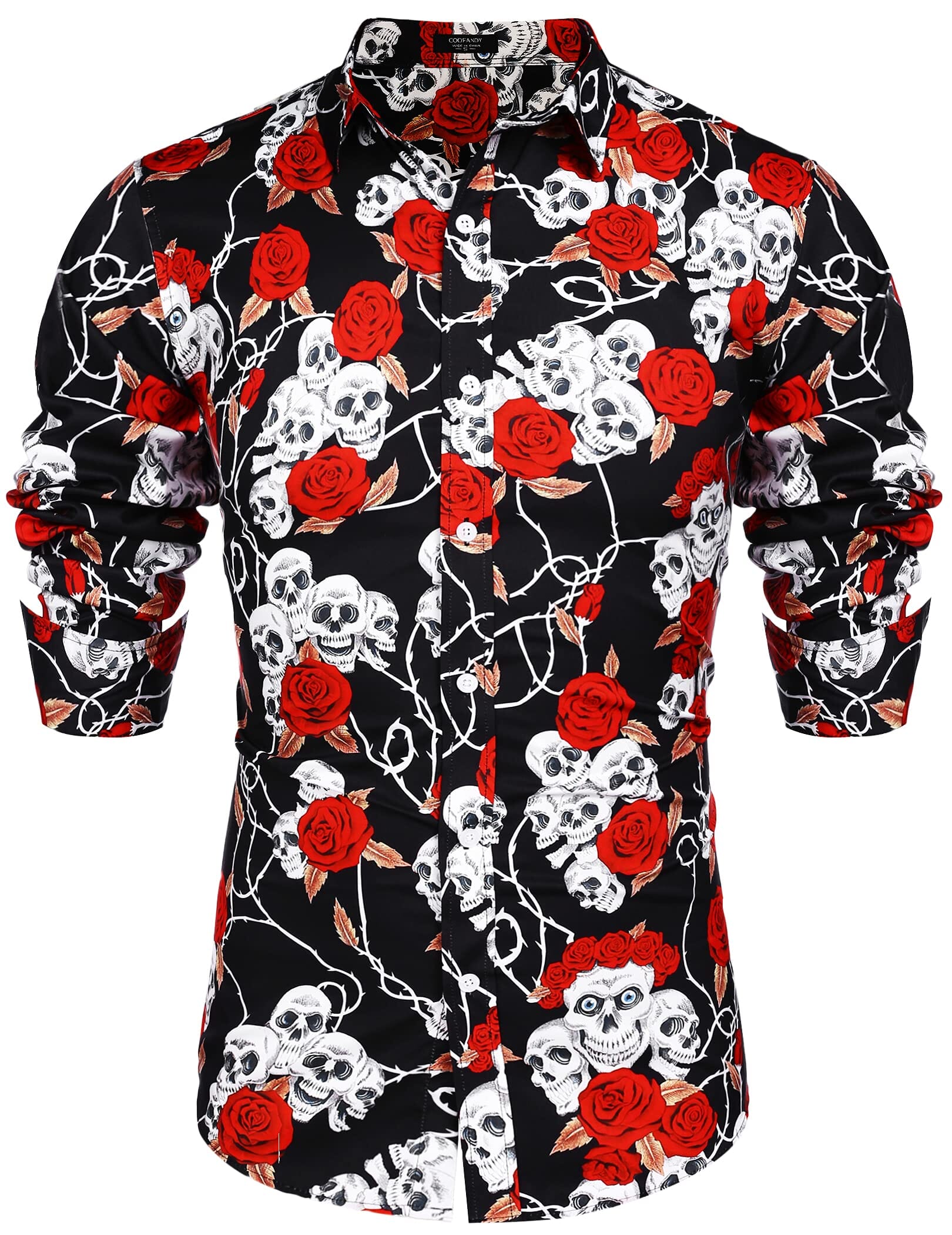 Floral Hawaiian Tropical Button Down Beach Shirt (US Only) - Image 3