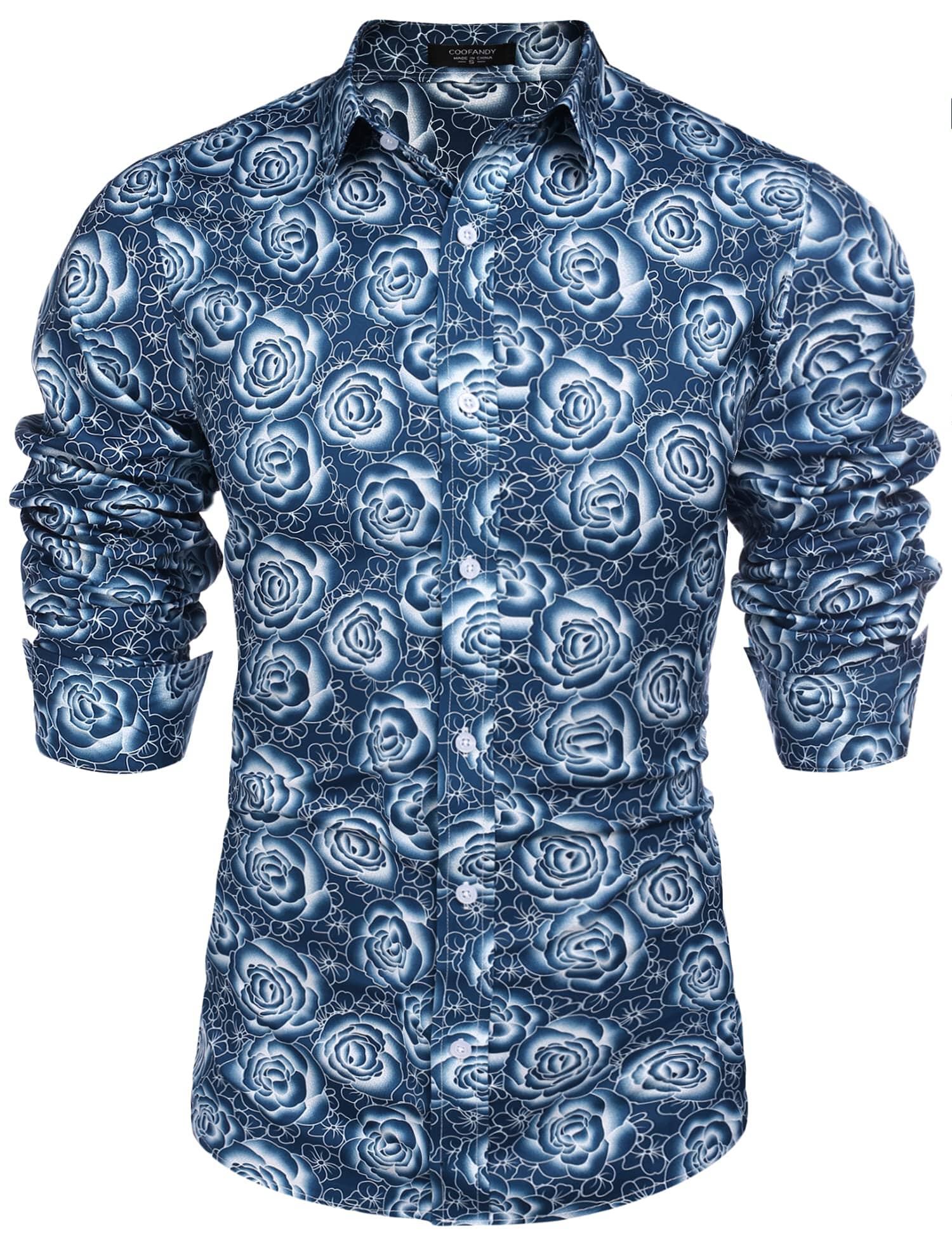 Floral Hawaiian Tropical Button Down Beach Shirt (US Only) - Image 7