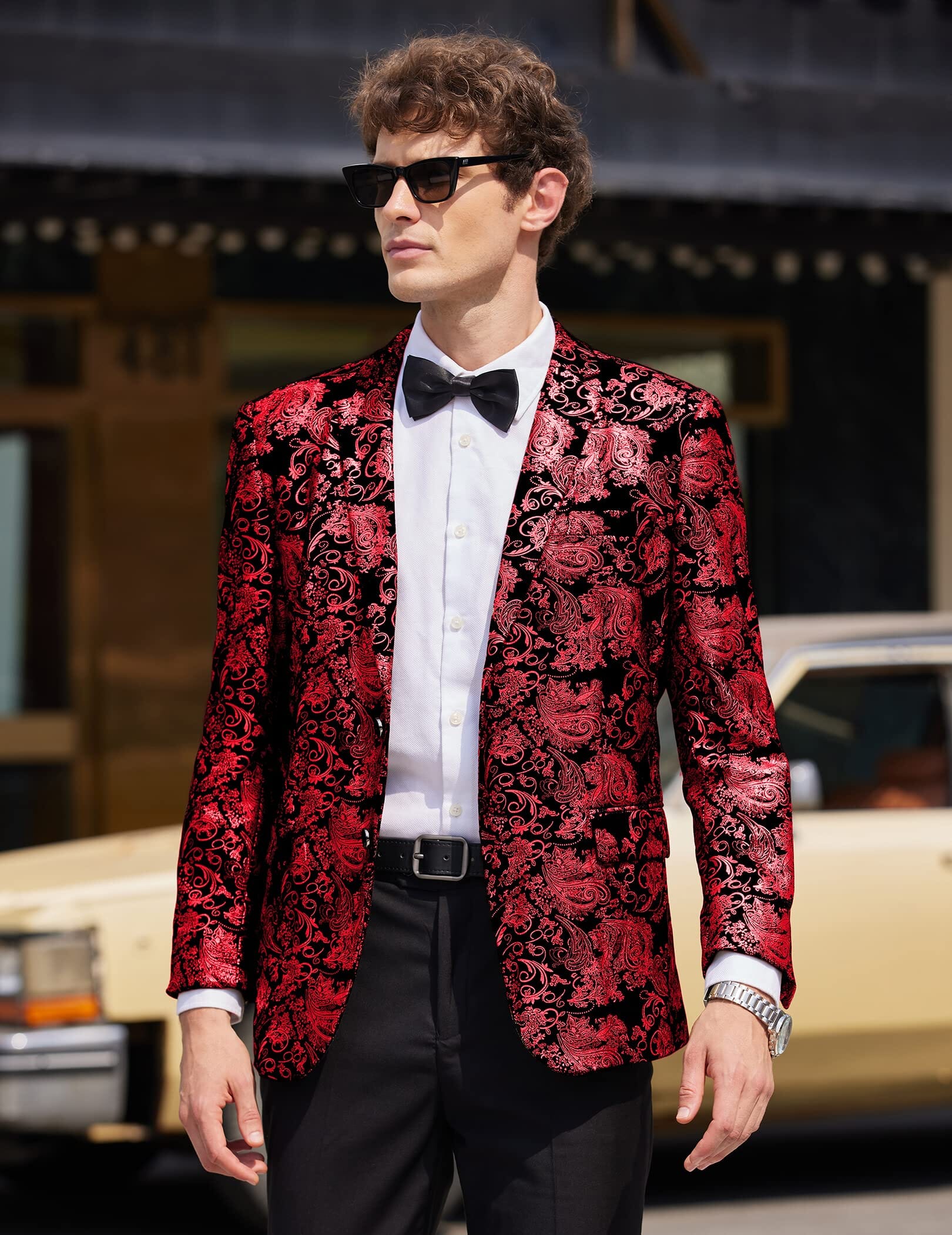 Floral Luxury Tuxedo Dinner Party Blazer (US Only) - Image 11