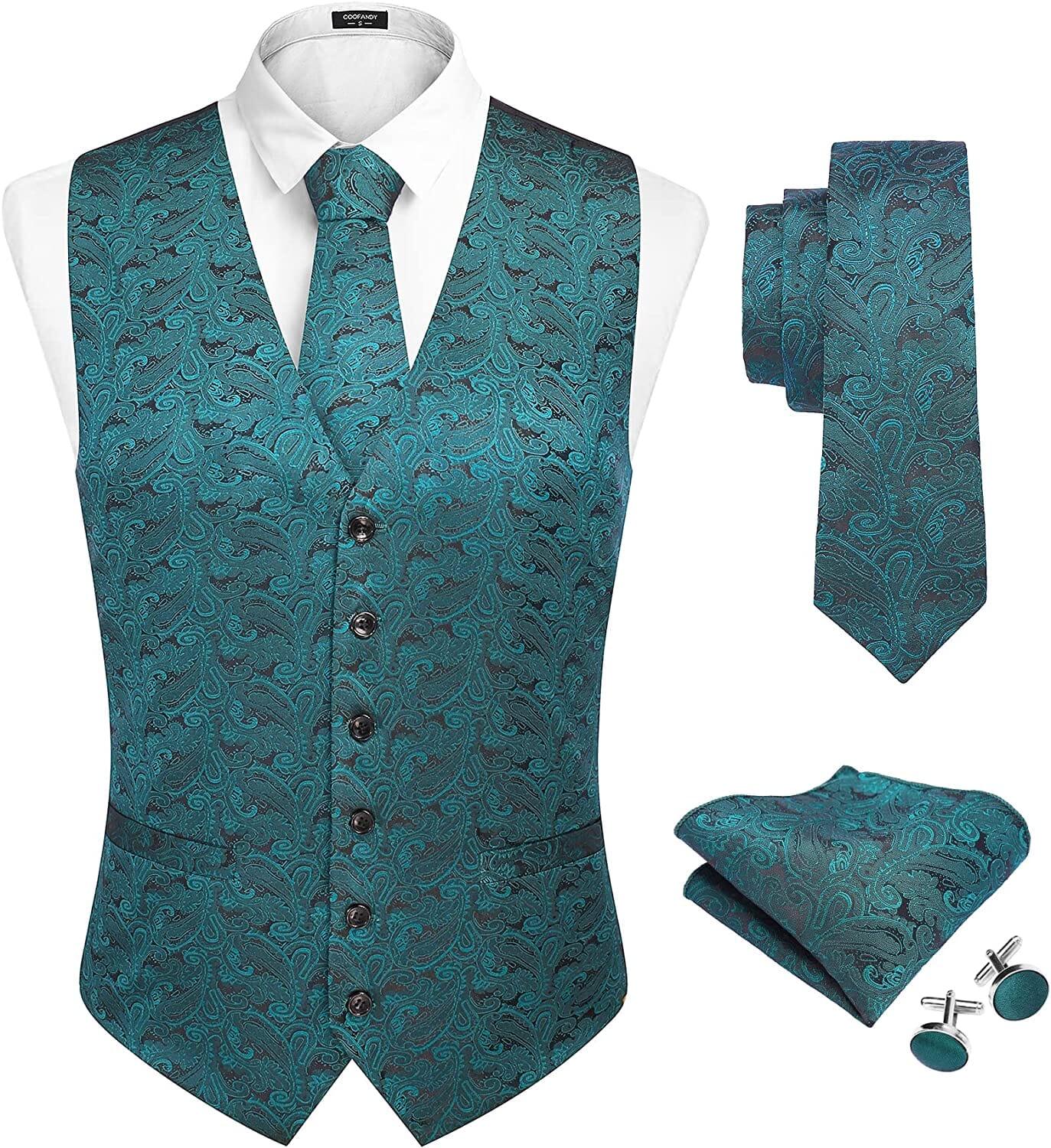 Floral Vest 4Pcs Suit (US Only) - Image 7