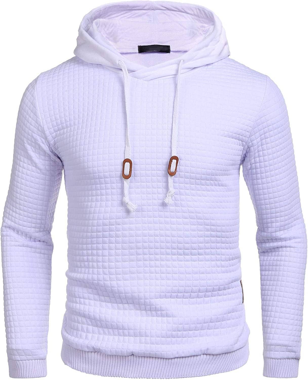 Gym Drawstring Plaid Jacquard Hoodie (US Only) - Image 13