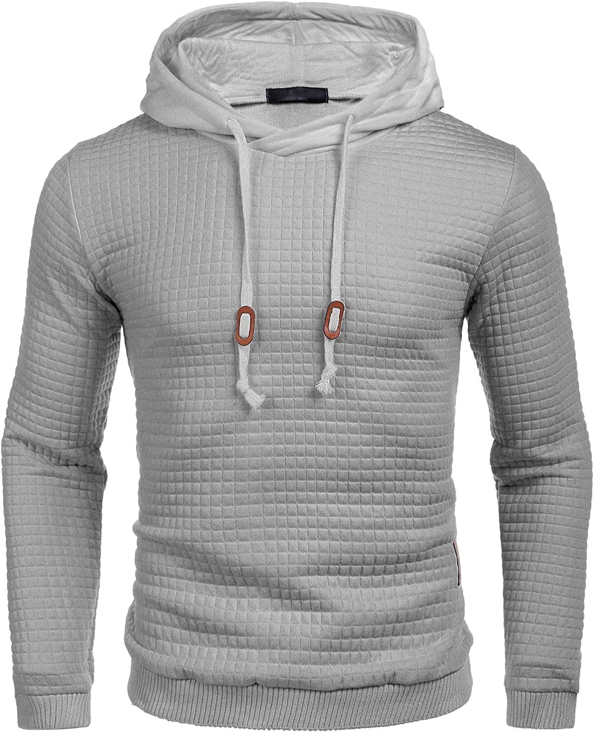 Gym Drawstring Plaid Jacquard Hoodie (US Only) - Image 15