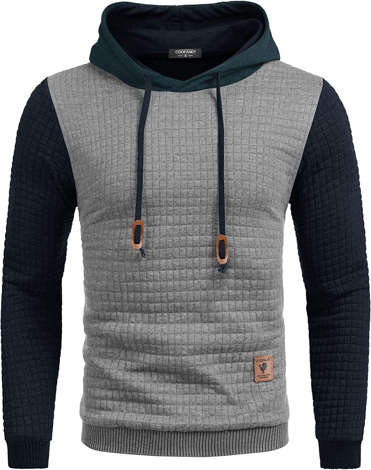 Gym Drawstring Plaid Jacquard Hoodie (US Only) - Image 16