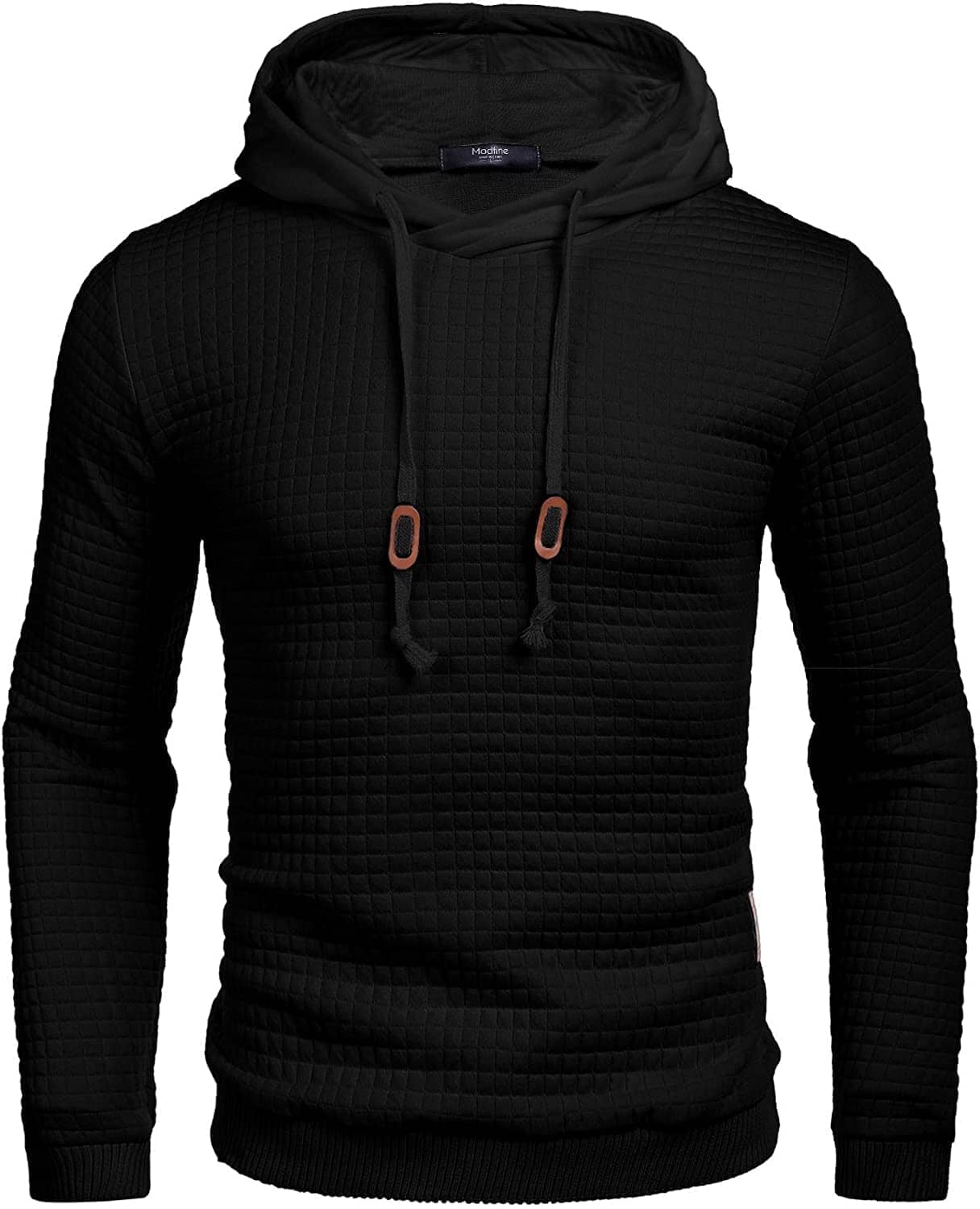 Gym Drawstring Plaid Jacquard Hoodie (US Only) - Image 5