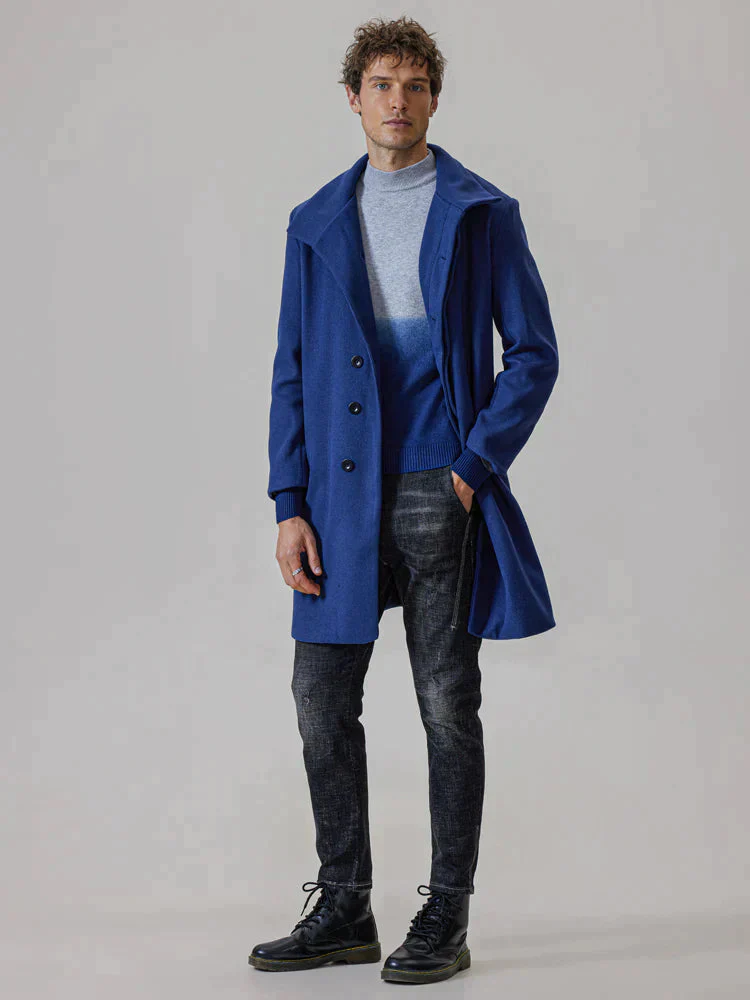 Coofandy Lapel Tweed Coat - Image 12