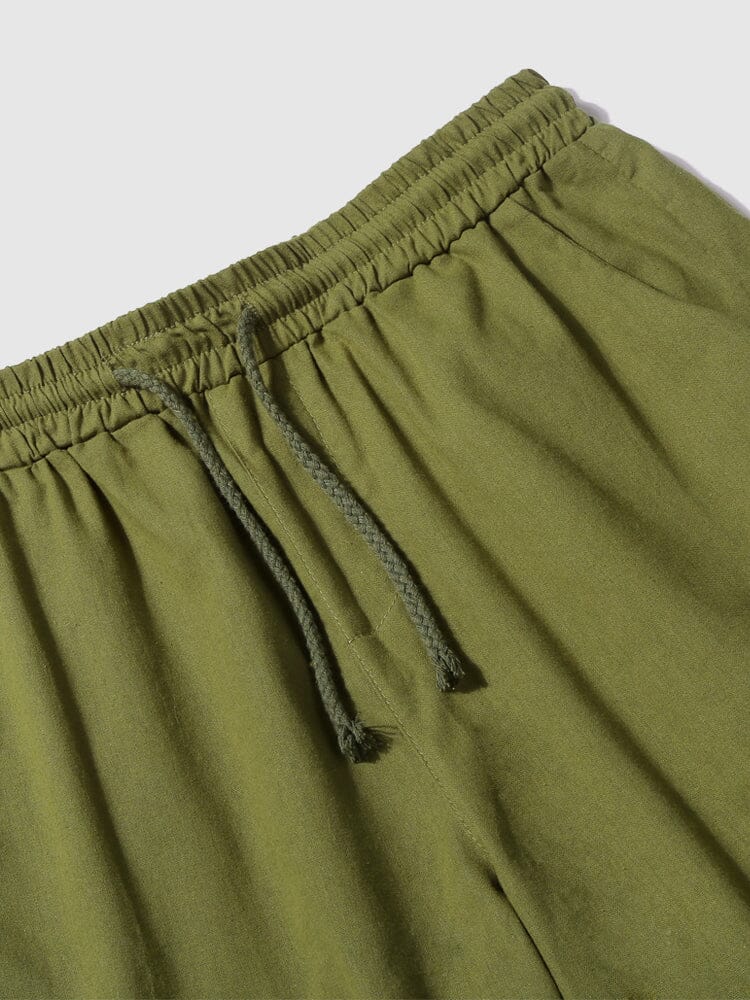 Linen Style Pants With Pockets - Image 25