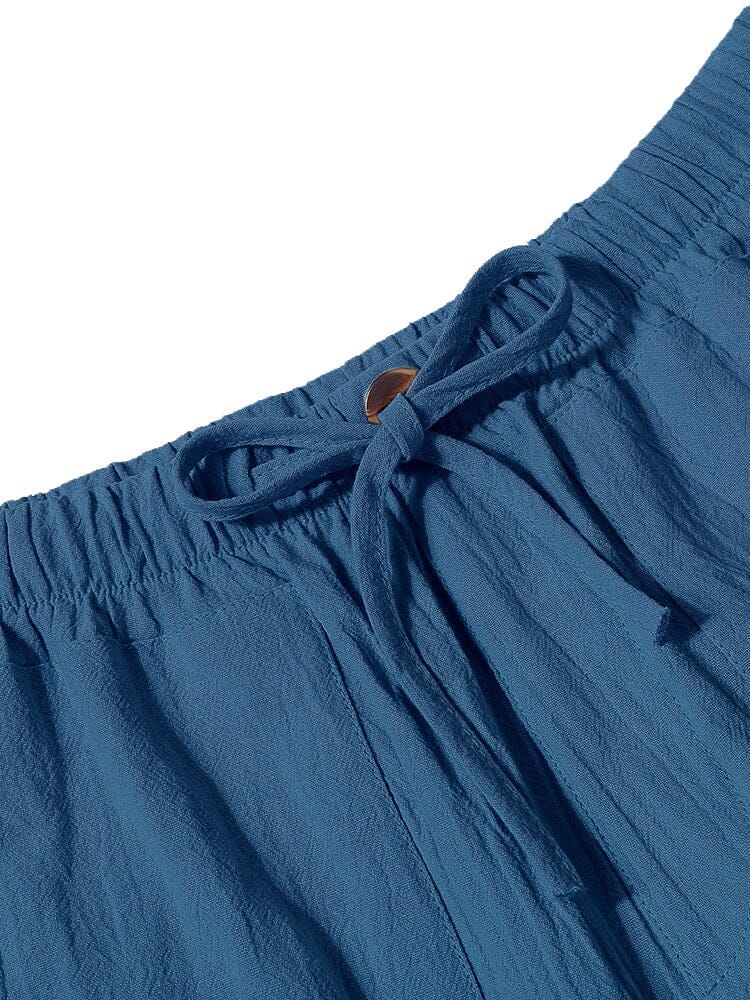 Linen Style Yoga Pants With Pockets - Image 11