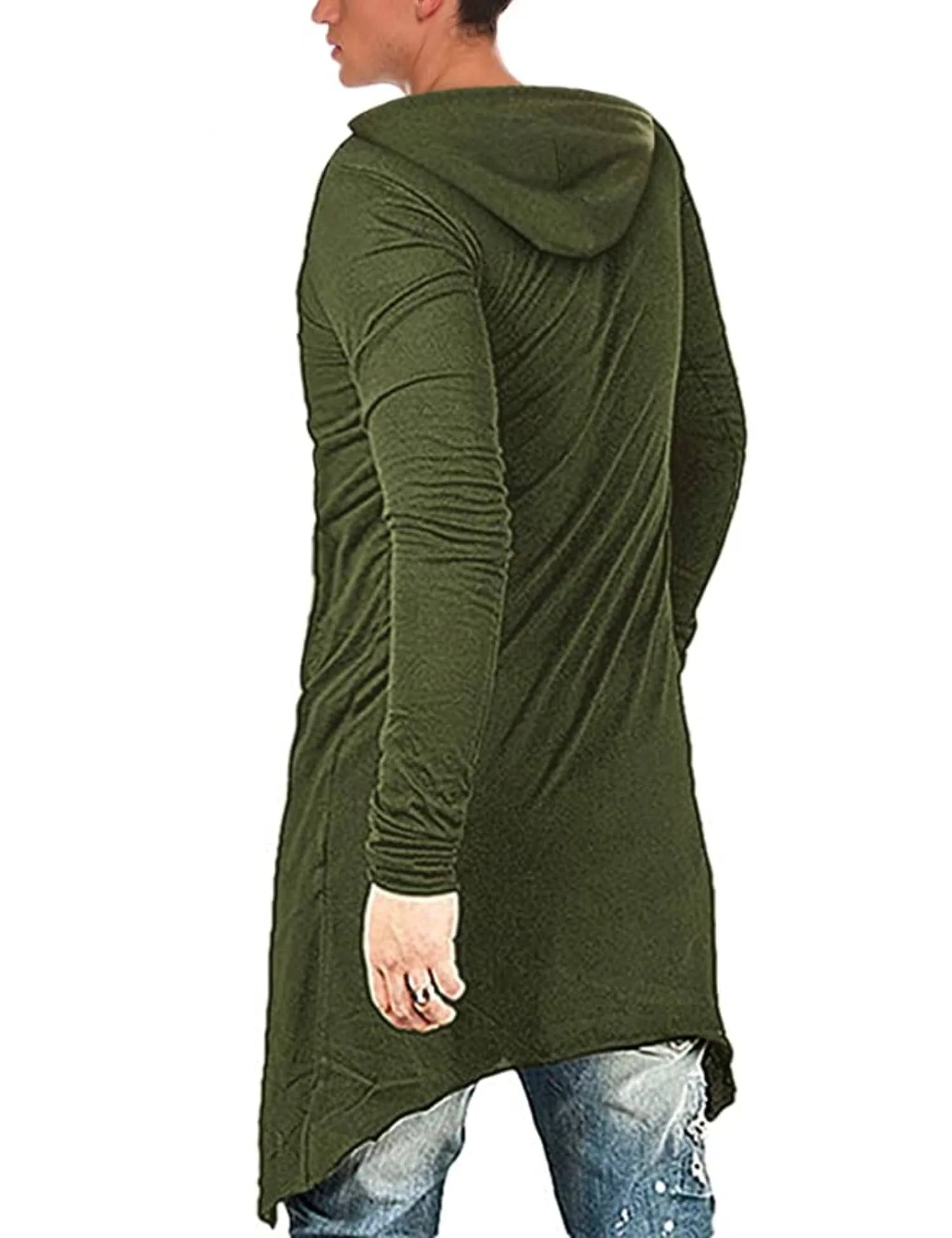 Long Length Cloak Cotton Pullover Hoodie (US Only) - Image 5