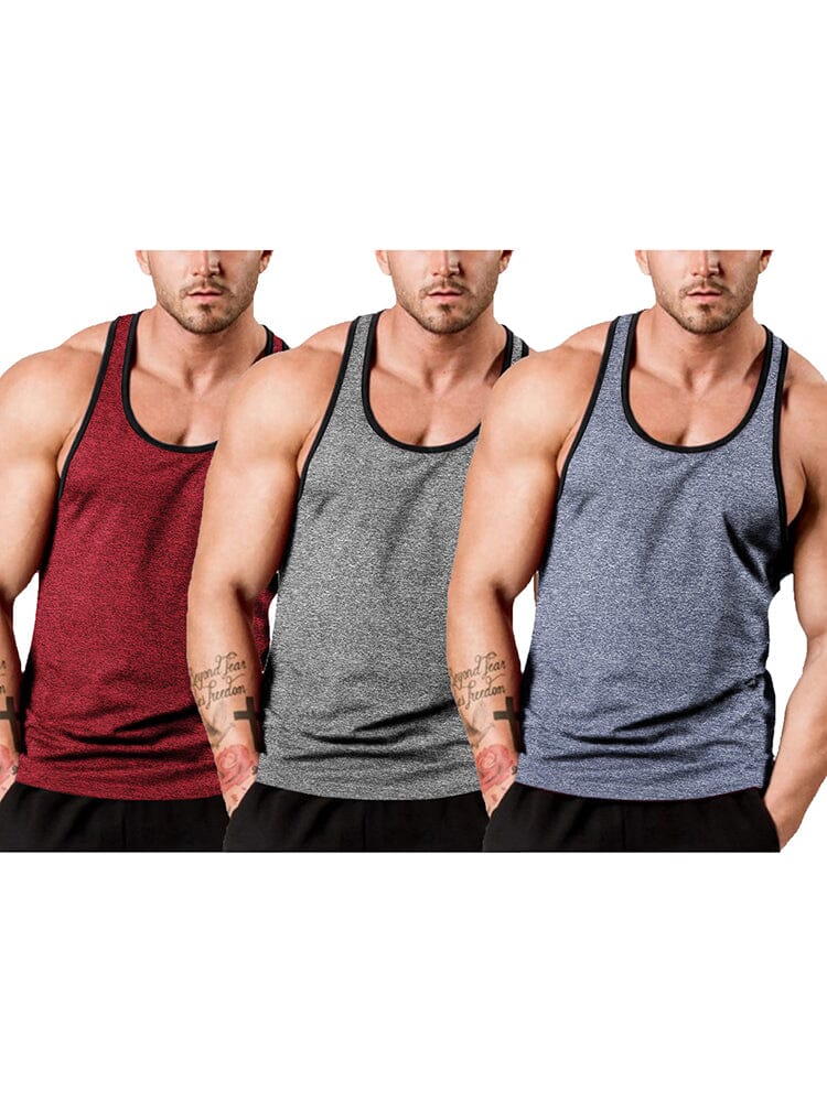Men's 3-Pack Fitness Vest - Image 5