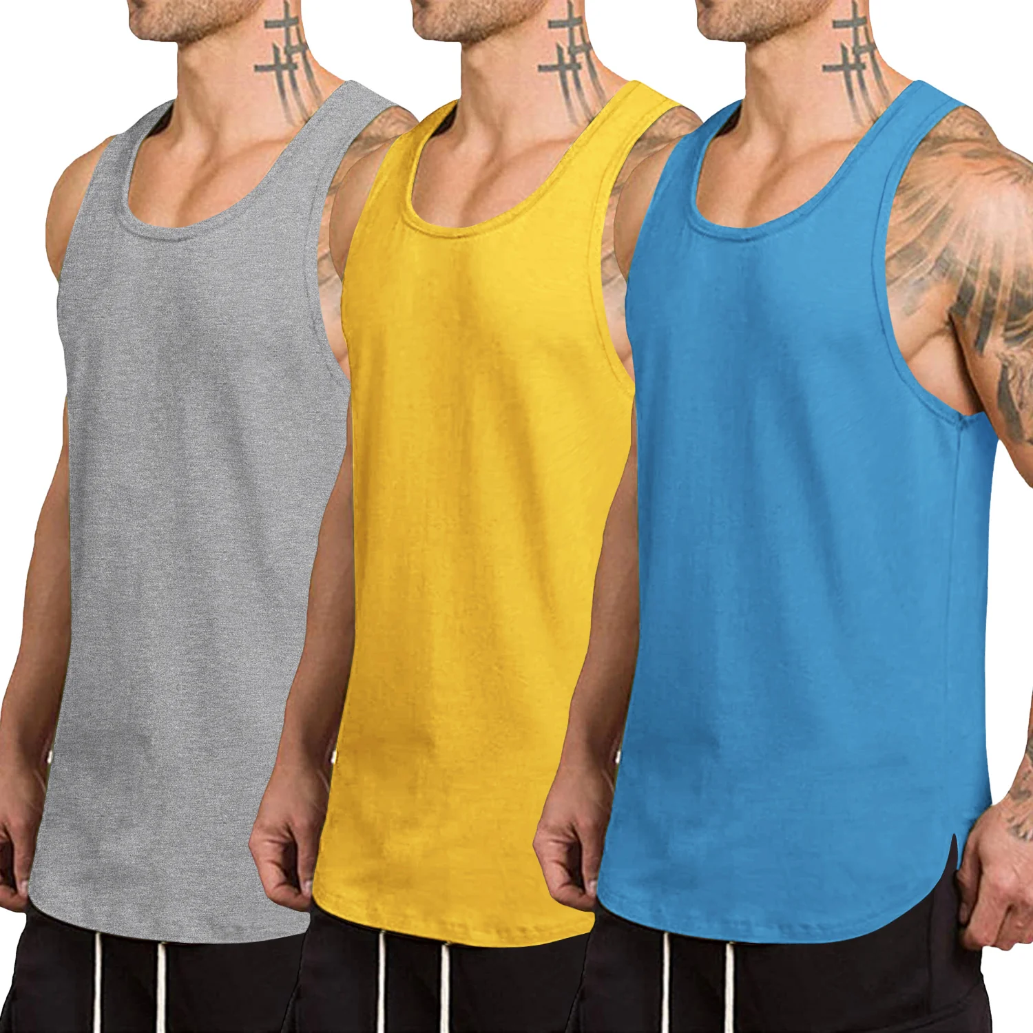 3-Pack Quick Dry Gym Vest (US Only) - Image 12
