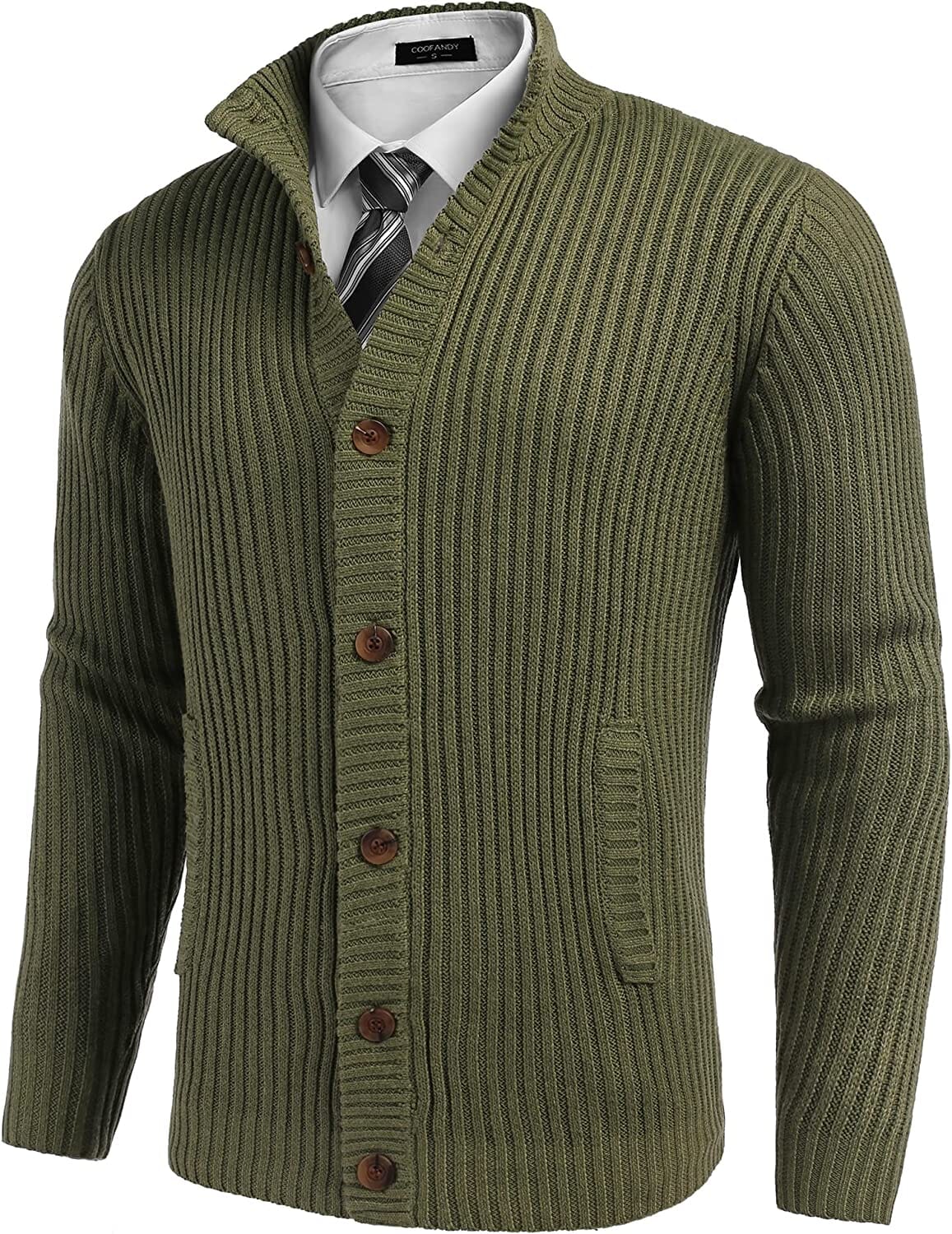 Stand Collar Button Down Sweaters (US Only) - Image 8