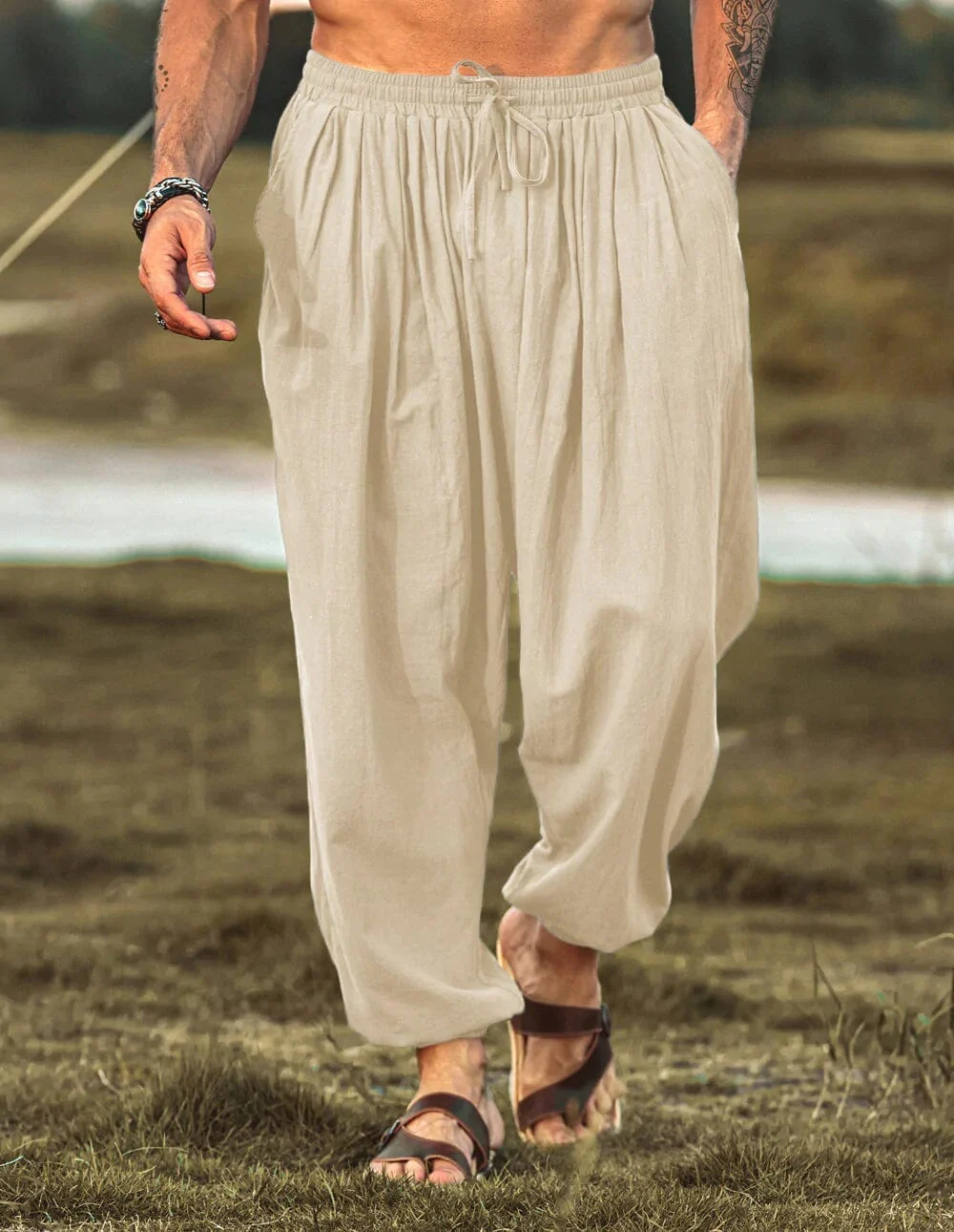 Loose Fit Linen Style Hippie Pants (US Only) - Image 14