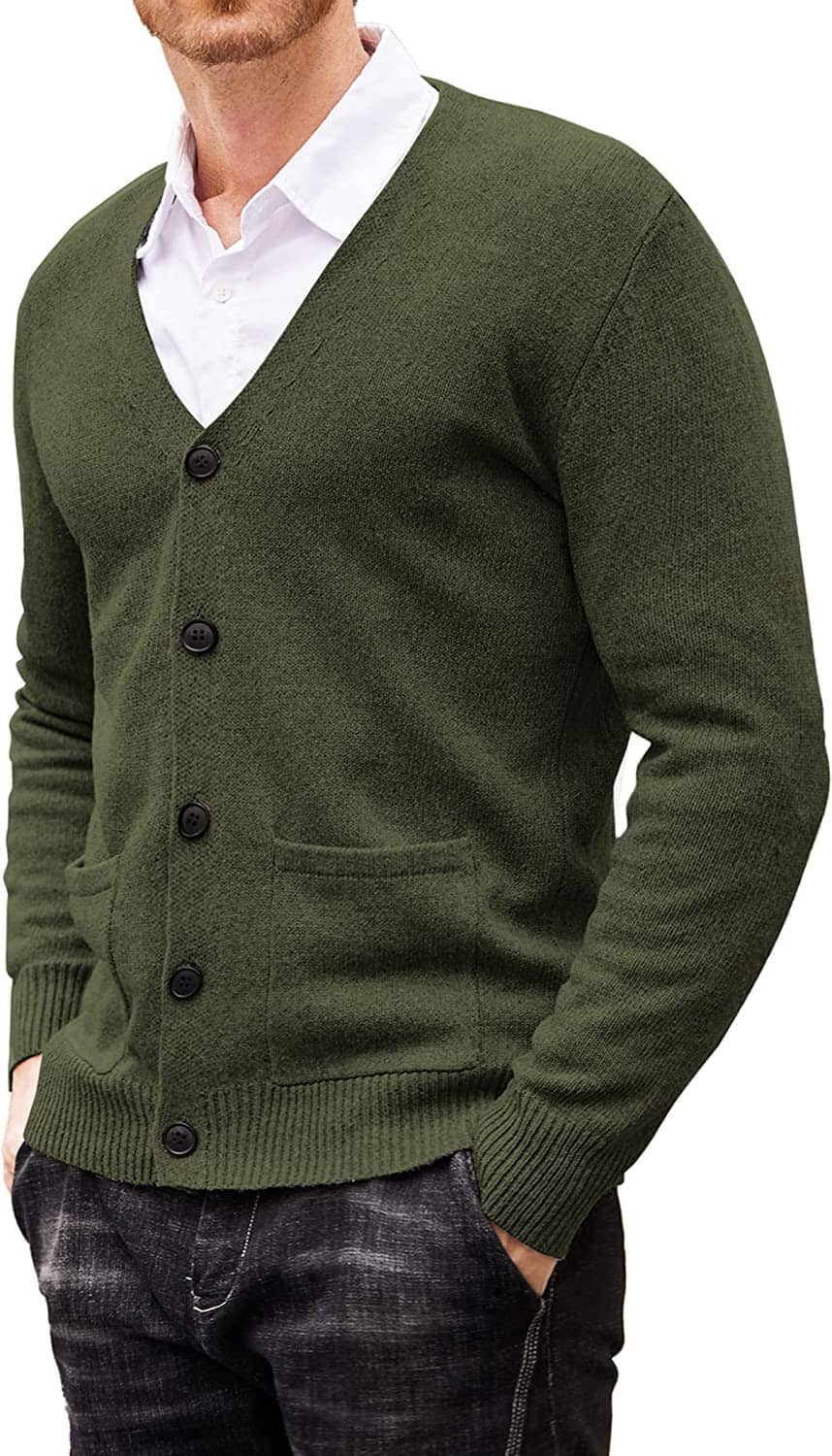 Lightweight V Neck Knitted Sweaters with Pockets (US Only) - Image 4