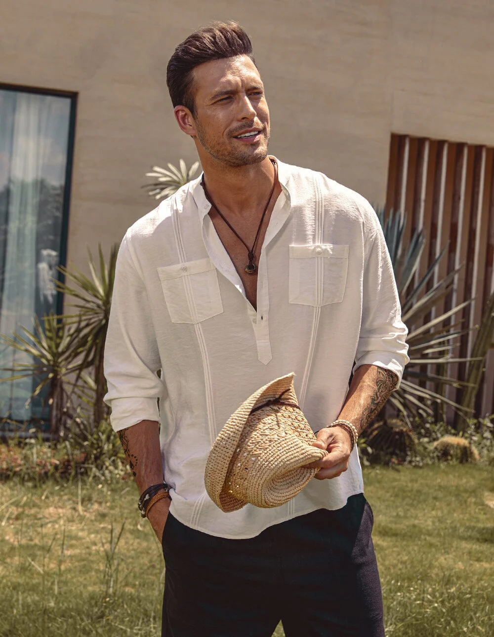 Henley Cotton Beach Shirts (US Only) - Image 10