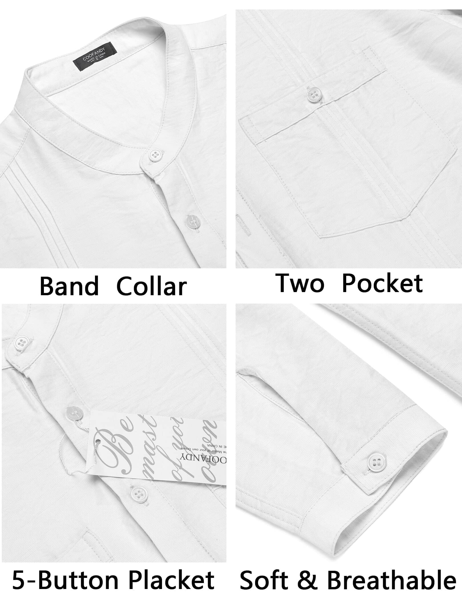 Henley Cotton Beach Shirts (US Only) - Image 15