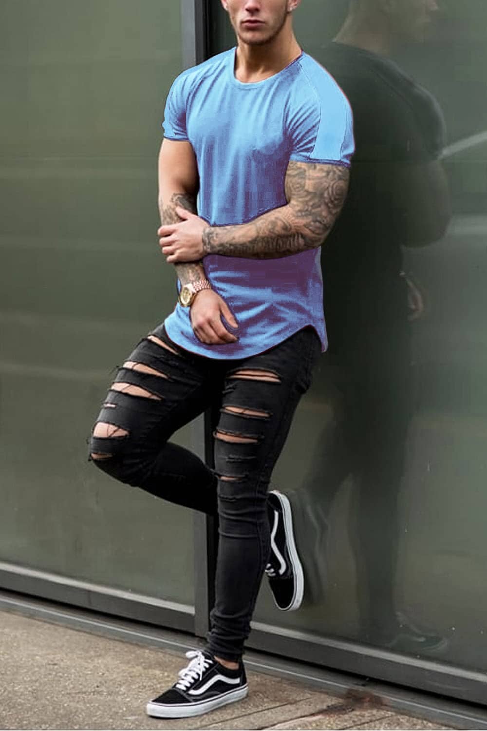 Slim Fit Longline T-shirt (US Only) - Image 13
