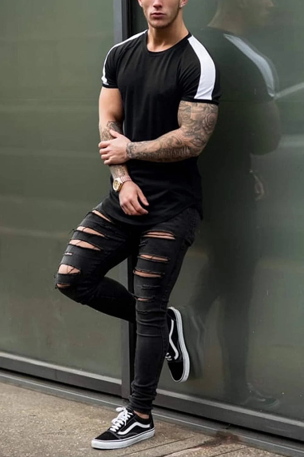 Slim Fit Longline T-shirt (US Only) - Image 2