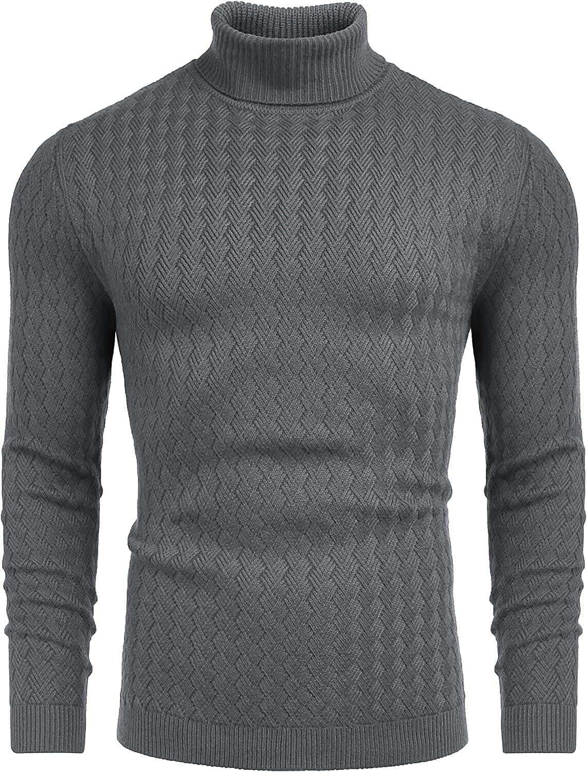 Turtleneck Patterned Knitted Pullover Sweater (US Only) - Image 5