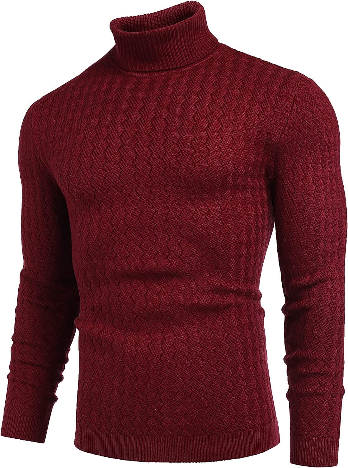 Turtleneck Patterned Knitted Pullover Sweater (US Only) - Image 7