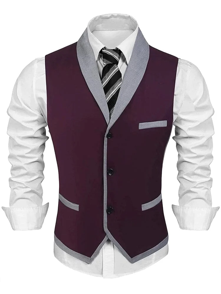 Buttons V-neck Suit Vest (US Only) - Image 6