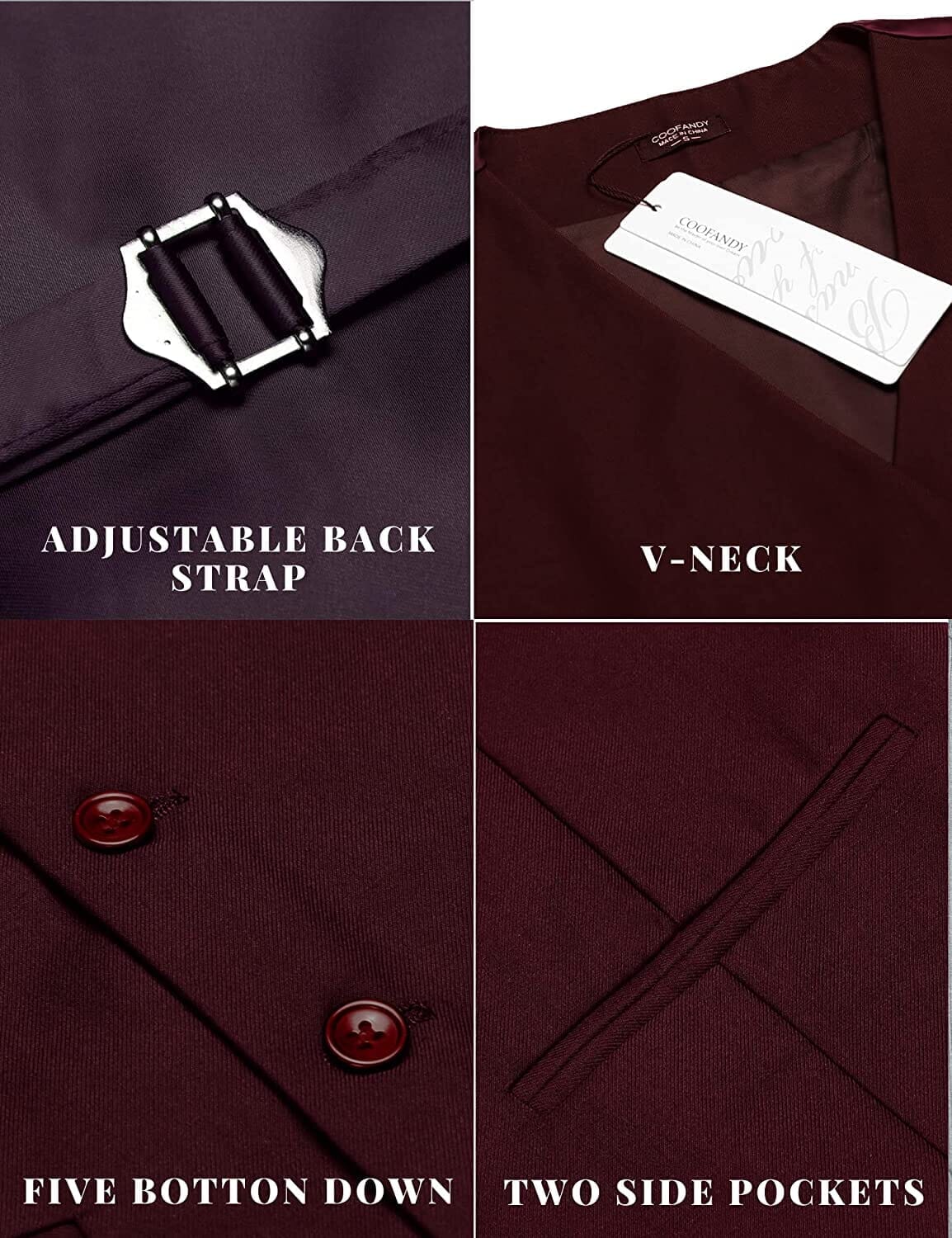 V-Neck Suit Vests (US Only) - Image 7