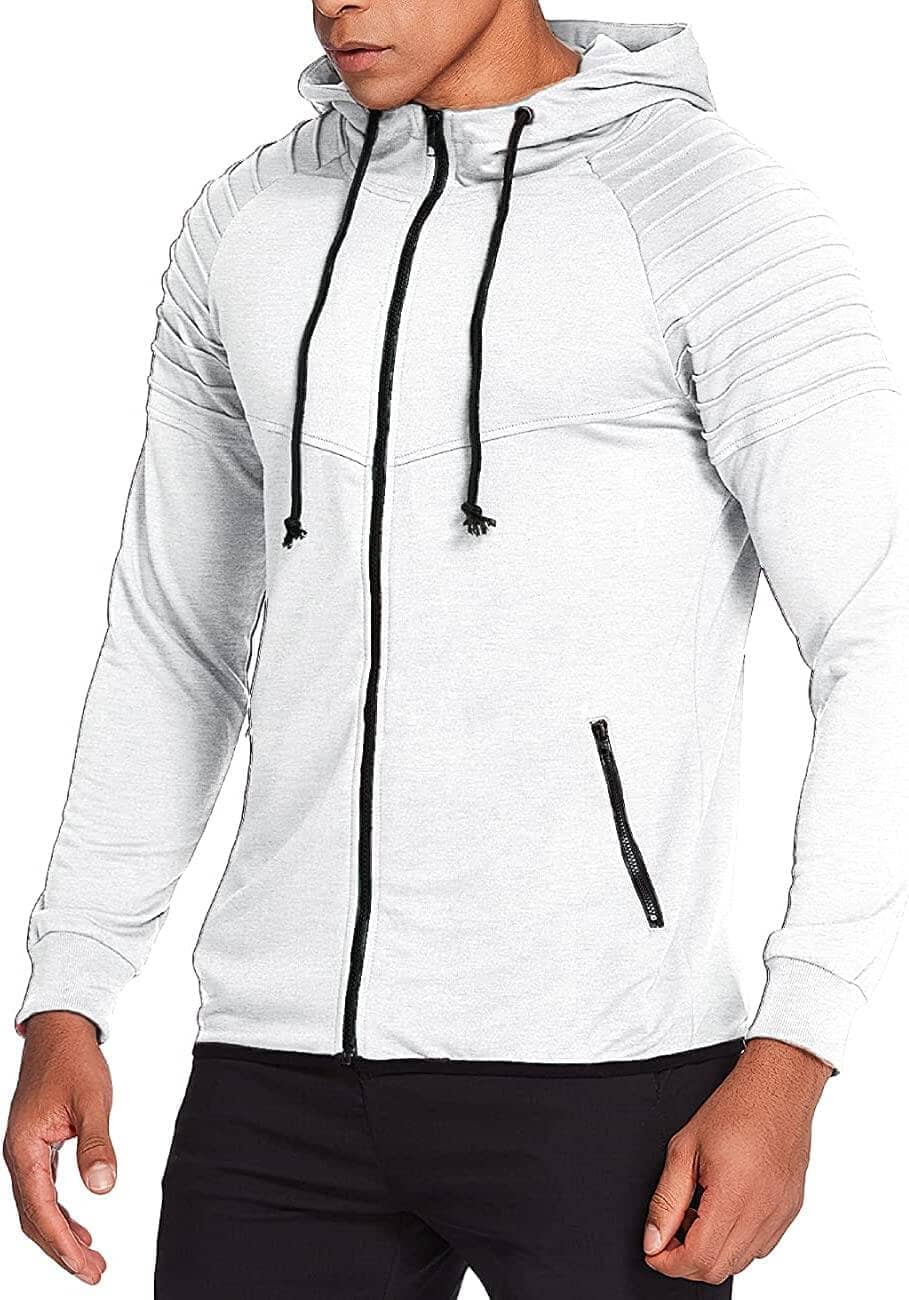 Fashion Long Sleeve Hooded With Zipper Pocket (US Only) - Image 3