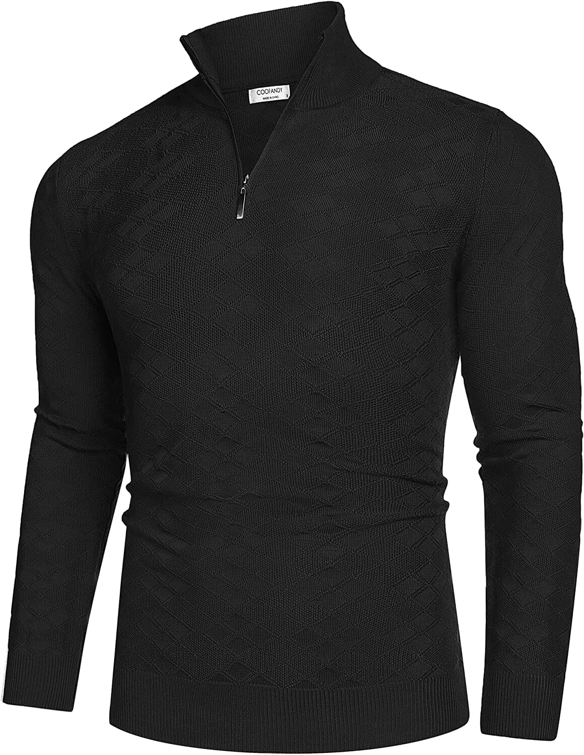 Quarter Zippper Mock Neck Pullover Sweater (US Only) - Image 5