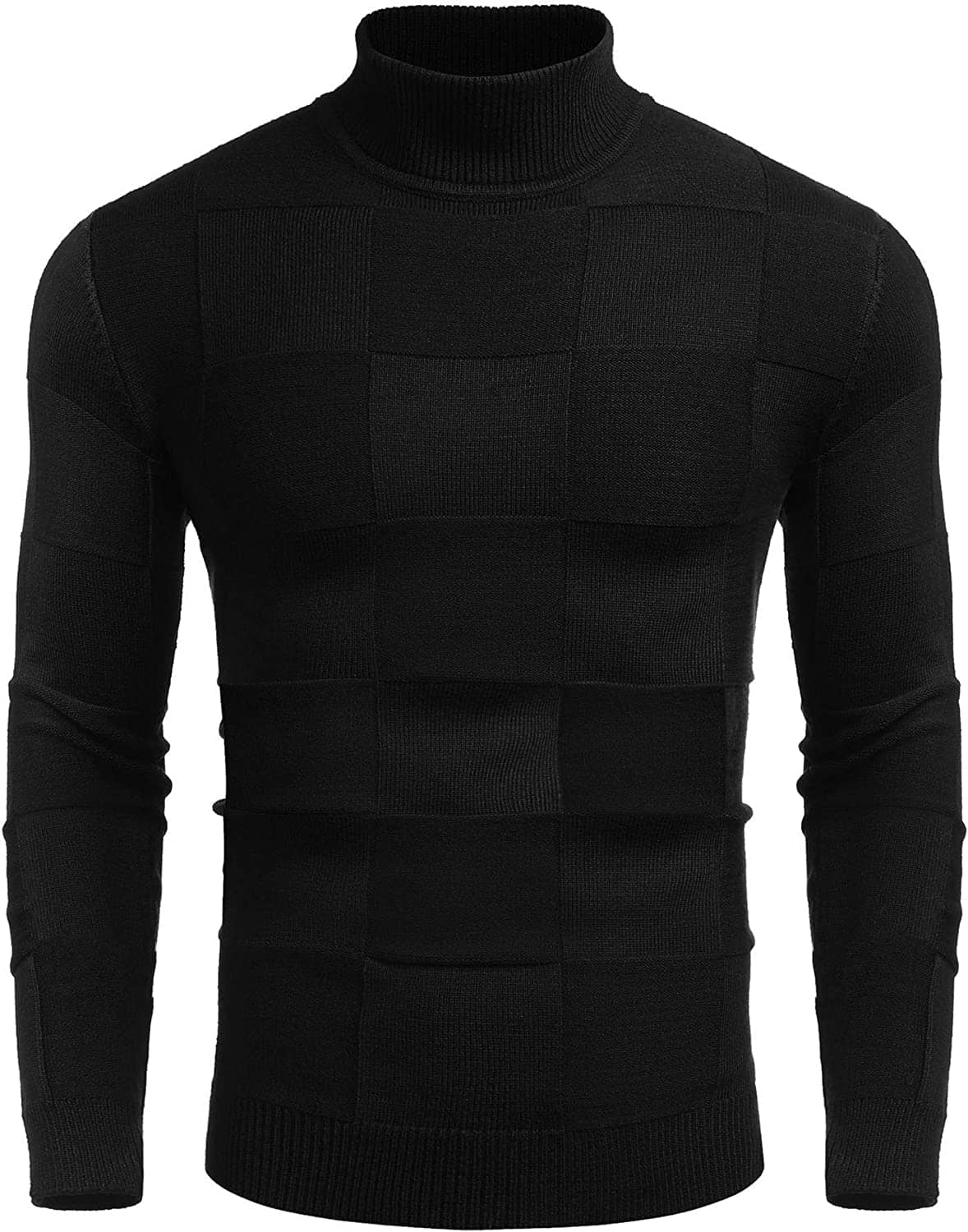 Ribbed Knit Pullover Sweater Turtneck Sweaters (US Only) - Image 3