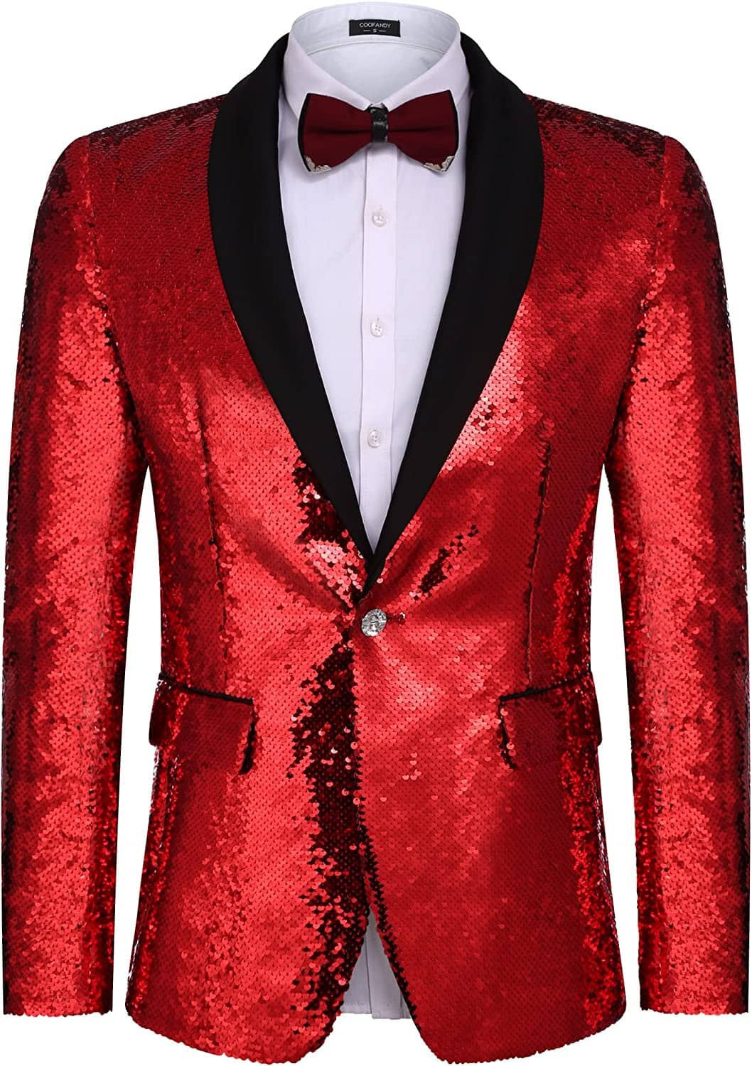 Shiny Sequin Blazer Tuxedo Suit (US Only) - Image 3