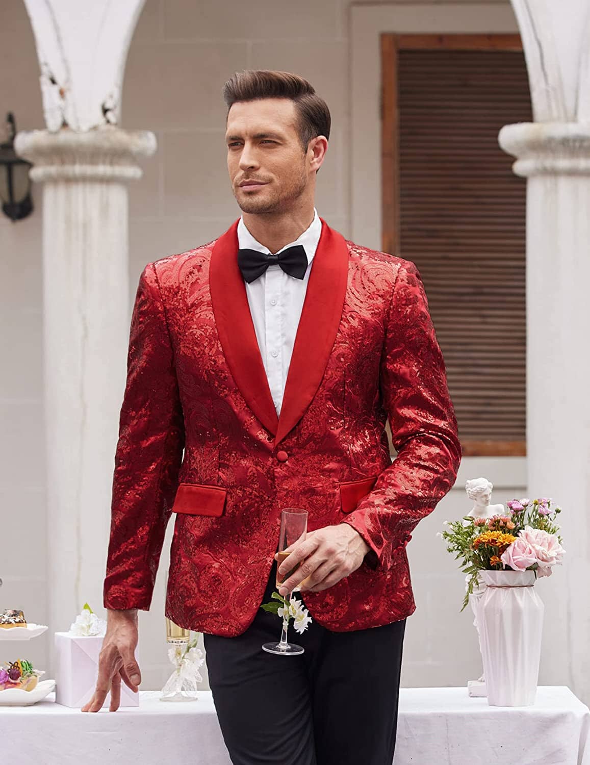 Shiny Sequins Blazer Floral Blazer (US Only) - Image 10