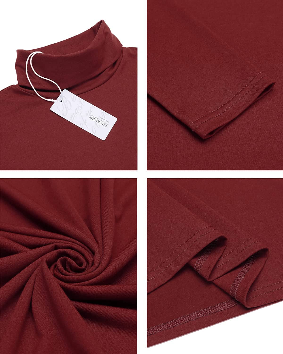 Slim Fit Turtleneck Basic Cotton Sweater (US Only) - Image 21
