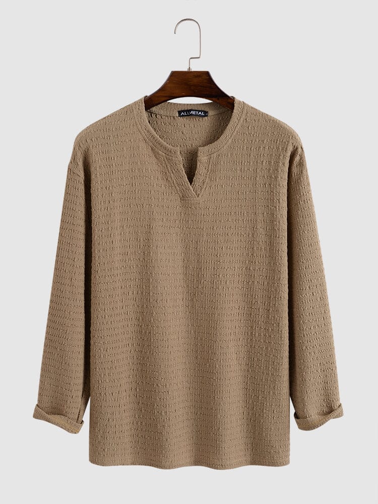 Small V-neck long-sleeved Shirt - Image 3