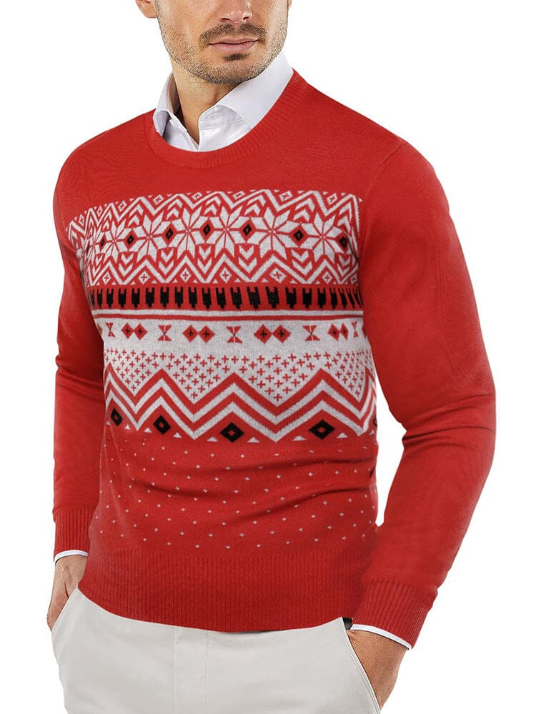 Trendy Crew Neck Pullover Knitted Sweater (US Only) - Image 10